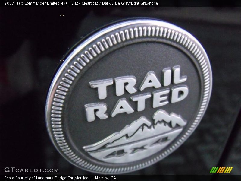 Black Clearcoat / Dark Slate Gray/Light Graystone 2007 Jeep Commander Limited 4x4