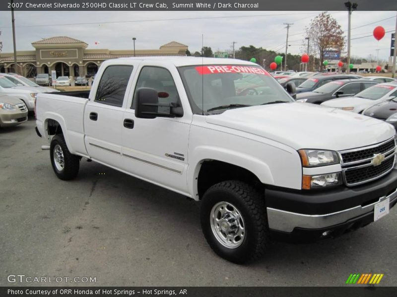 Summit White / Dark Charcoal 2007 Chevrolet Silverado 2500HD Classic LT Crew Cab
