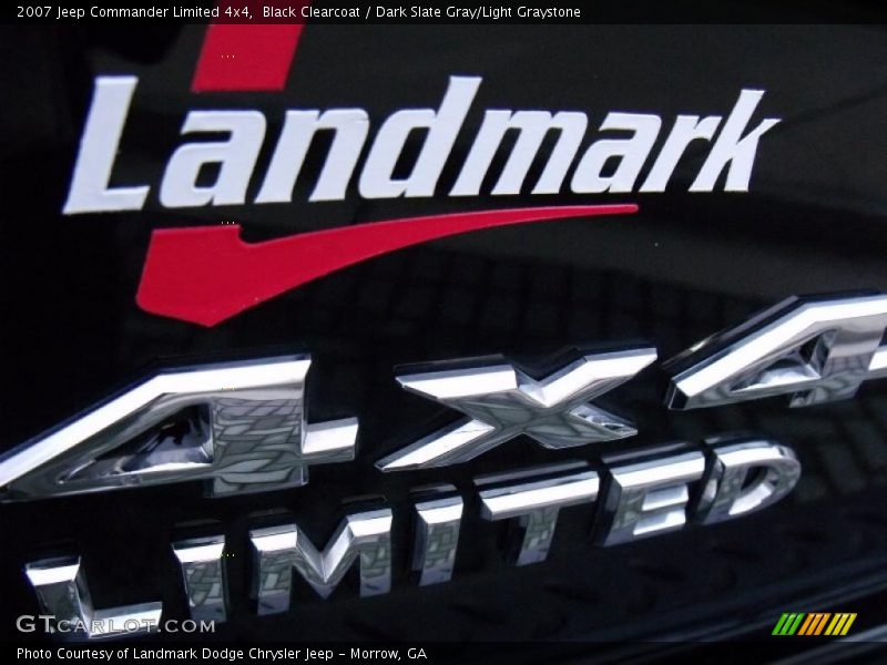 Black Clearcoat / Dark Slate Gray/Light Graystone 2007 Jeep Commander Limited 4x4