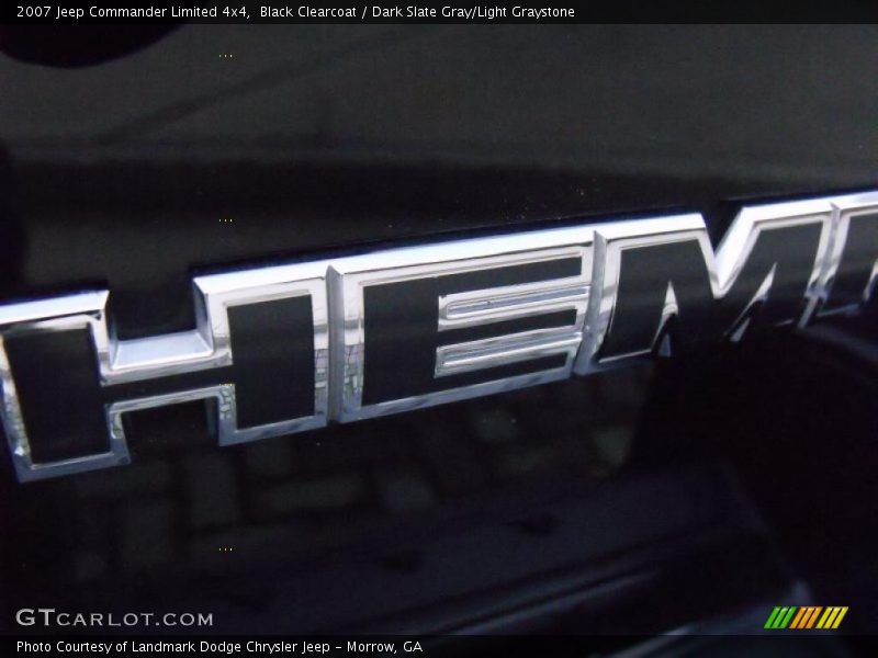 Black Clearcoat / Dark Slate Gray/Light Graystone 2007 Jeep Commander Limited 4x4