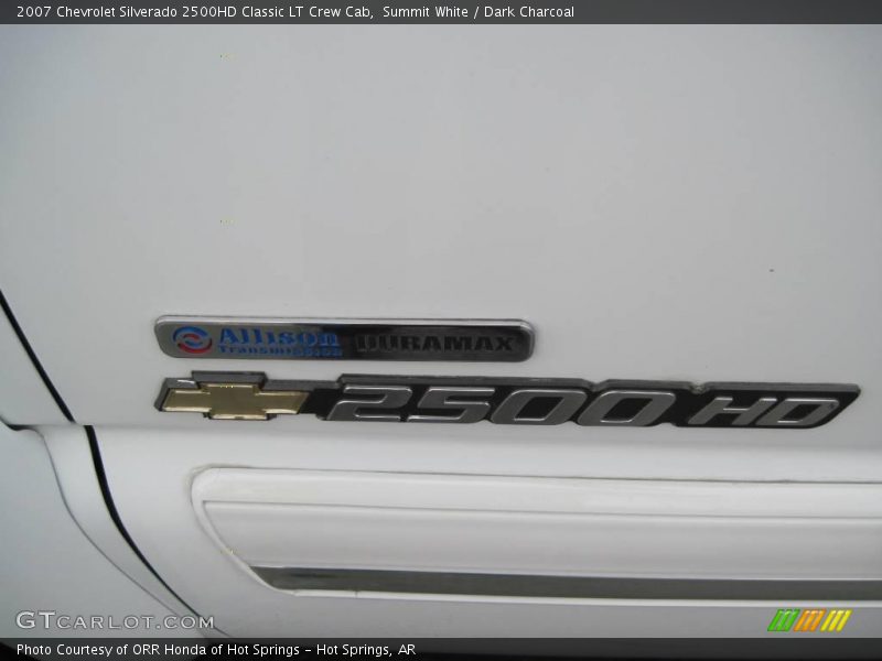 Summit White / Dark Charcoal 2007 Chevrolet Silverado 2500HD Classic LT Crew Cab