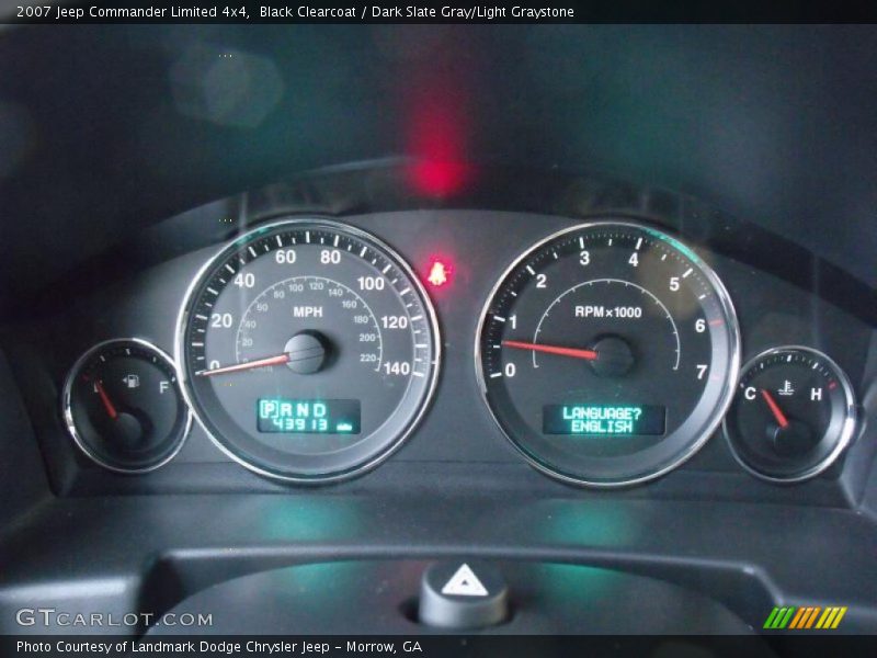 Black Clearcoat / Dark Slate Gray/Light Graystone 2007 Jeep Commander Limited 4x4