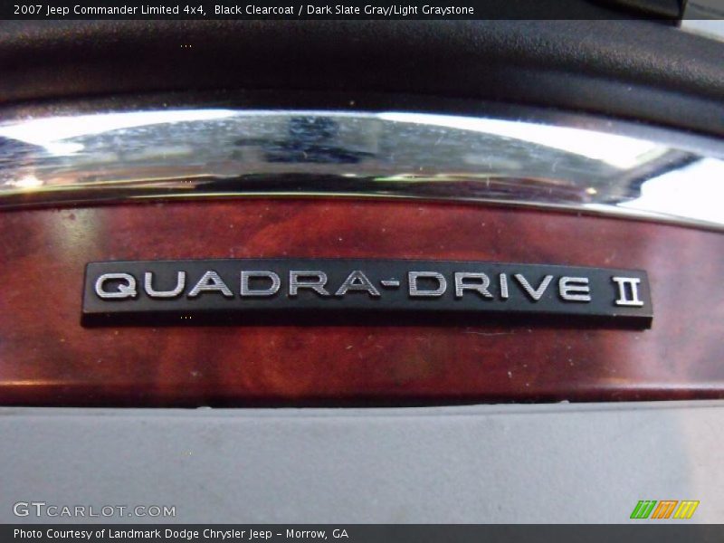 Black Clearcoat / Dark Slate Gray/Light Graystone 2007 Jeep Commander Limited 4x4
