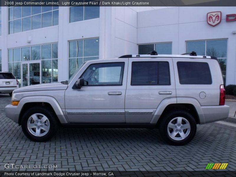 Light Graystone Pearl / Dark Khaki/Light Graystone 2008 Jeep Commander Limited