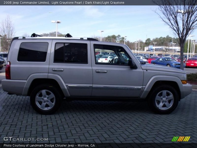 Light Graystone Pearl / Dark Khaki/Light Graystone 2008 Jeep Commander Limited