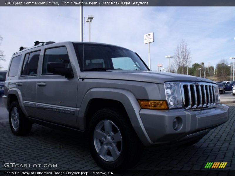 Light Graystone Pearl / Dark Khaki/Light Graystone 2008 Jeep Commander Limited
