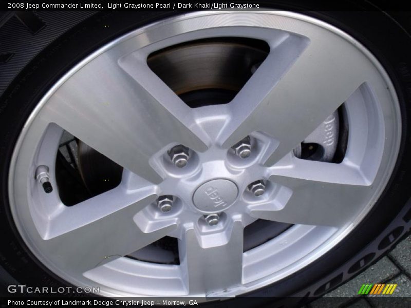 Light Graystone Pearl / Dark Khaki/Light Graystone 2008 Jeep Commander Limited