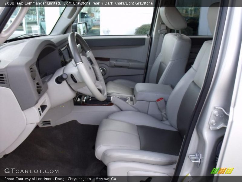 Light Graystone Pearl / Dark Khaki/Light Graystone 2008 Jeep Commander Limited