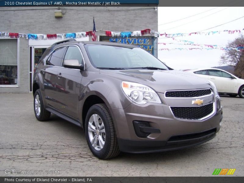 Mocha Steel Metallic / Jet Black 2010 Chevrolet Equinox LT AWD