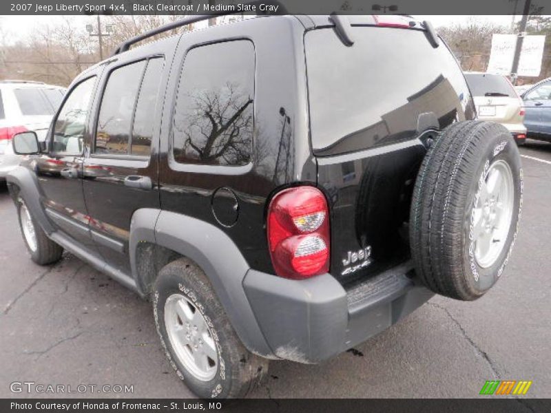 Black Clearcoat / Medium Slate Gray 2007 Jeep Liberty Sport 4x4