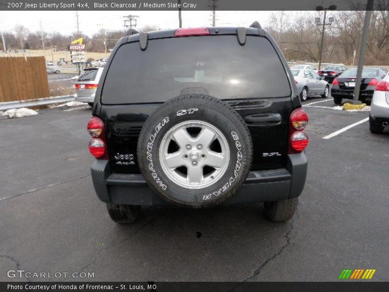 Black Clearcoat / Medium Slate Gray 2007 Jeep Liberty Sport 4x4