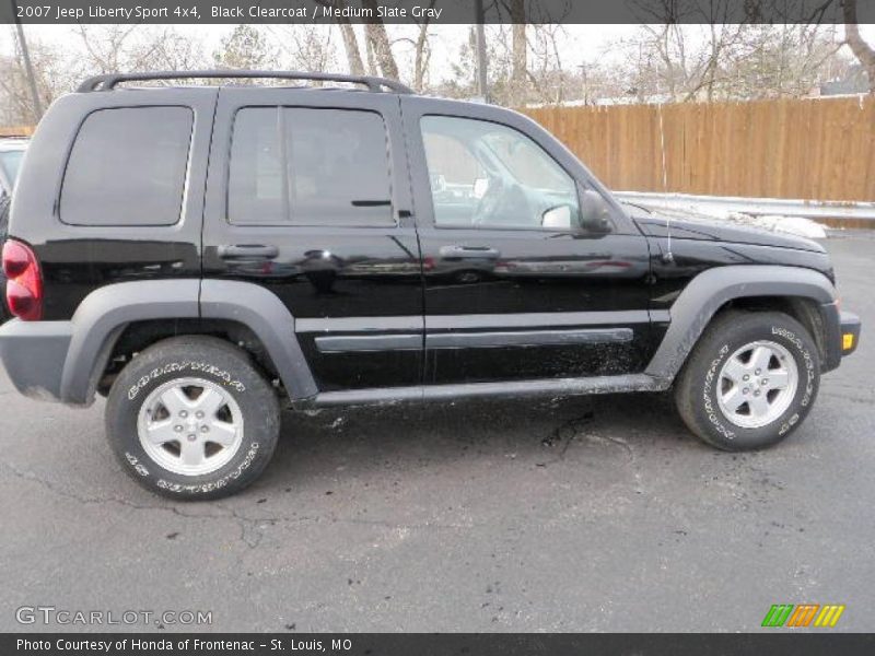 Black Clearcoat / Medium Slate Gray 2007 Jeep Liberty Sport 4x4