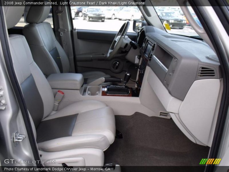 Light Graystone Pearl / Dark Khaki/Light Graystone 2008 Jeep Commander Limited