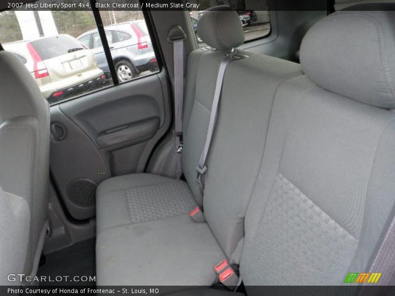 Black Clearcoat / Medium Slate Gray 2007 Jeep Liberty Sport 4x4
