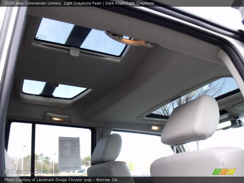 Light Graystone Pearl / Dark Khaki/Light Graystone 2008 Jeep Commander Limited