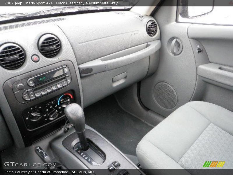 Black Clearcoat / Medium Slate Gray 2007 Jeep Liberty Sport 4x4