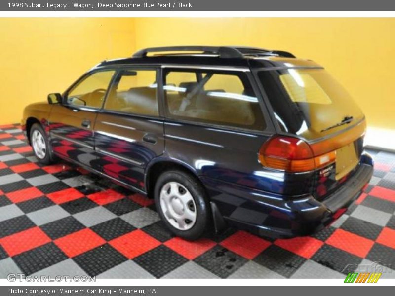 Deep Sapphire Blue Pearl / Black 1998 Subaru Legacy L Wagon