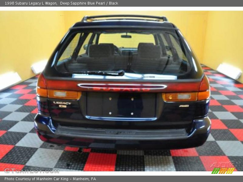 Deep Sapphire Blue Pearl / Black 1998 Subaru Legacy L Wagon