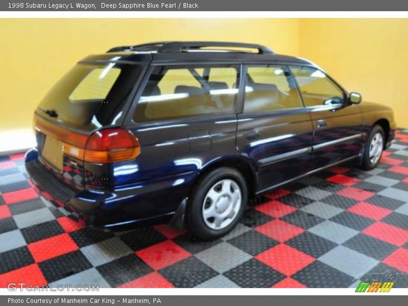 Deep Sapphire Blue Pearl / Black 1998 Subaru Legacy L Wagon