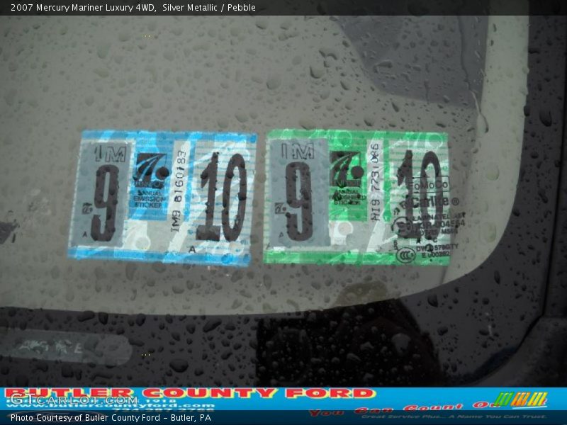 Silver Metallic / Pebble 2007 Mercury Mariner Luxury 4WD