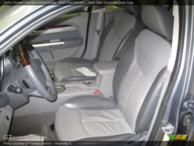 Silver Steel Metallic / Dark Slate Gray/Light Slate Gray 2008 Chrysler Sebring Limited Sedan