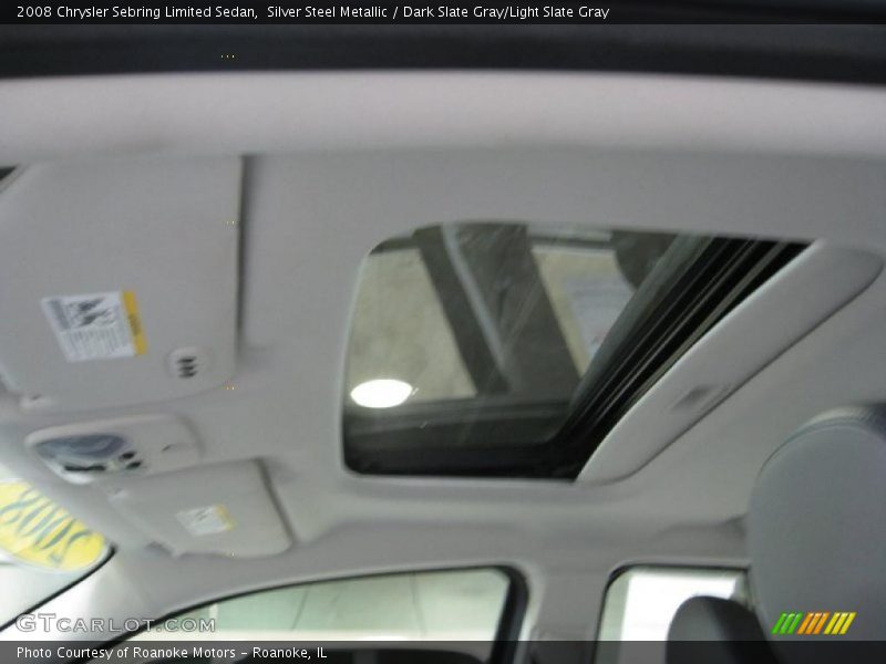 Silver Steel Metallic / Dark Slate Gray/Light Slate Gray 2008 Chrysler Sebring Limited Sedan