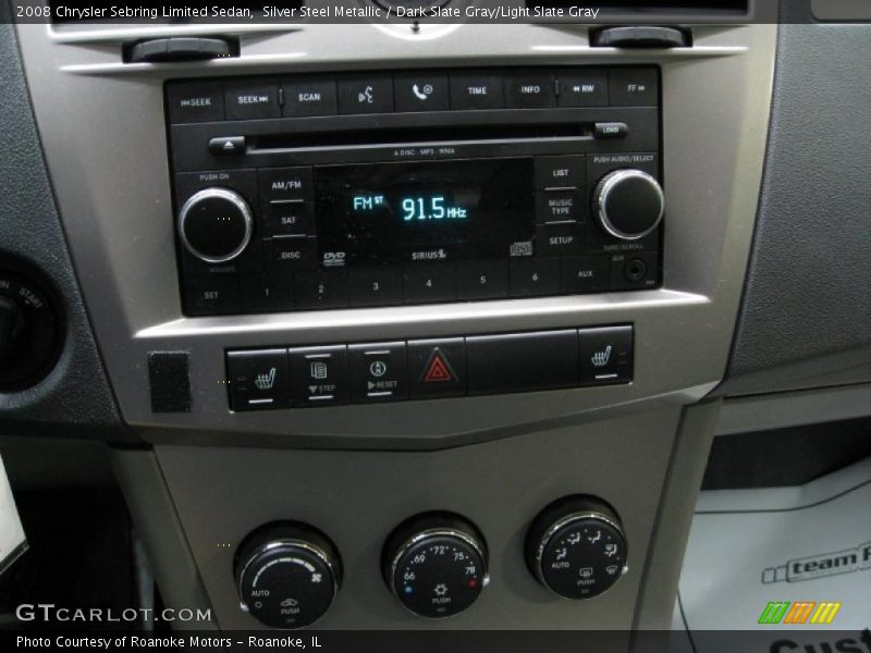 Silver Steel Metallic / Dark Slate Gray/Light Slate Gray 2008 Chrysler Sebring Limited Sedan