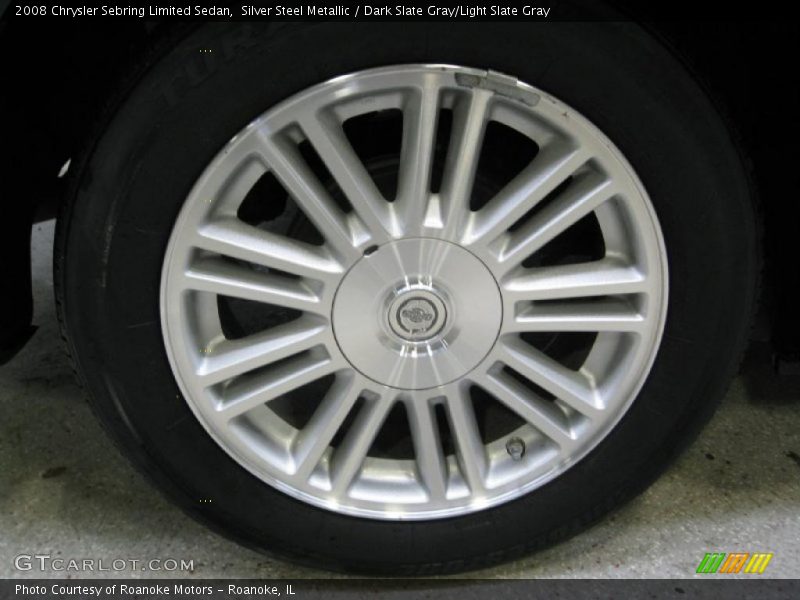 Silver Steel Metallic / Dark Slate Gray/Light Slate Gray 2008 Chrysler Sebring Limited Sedan
