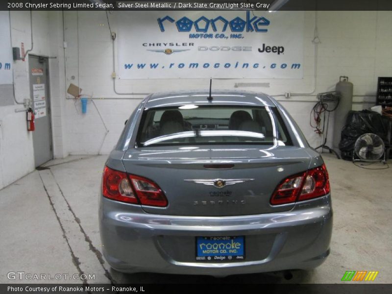 Silver Steel Metallic / Dark Slate Gray/Light Slate Gray 2008 Chrysler Sebring Limited Sedan