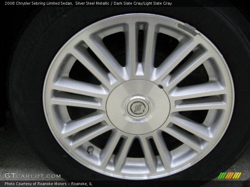 Silver Steel Metallic / Dark Slate Gray/Light Slate Gray 2008 Chrysler Sebring Limited Sedan