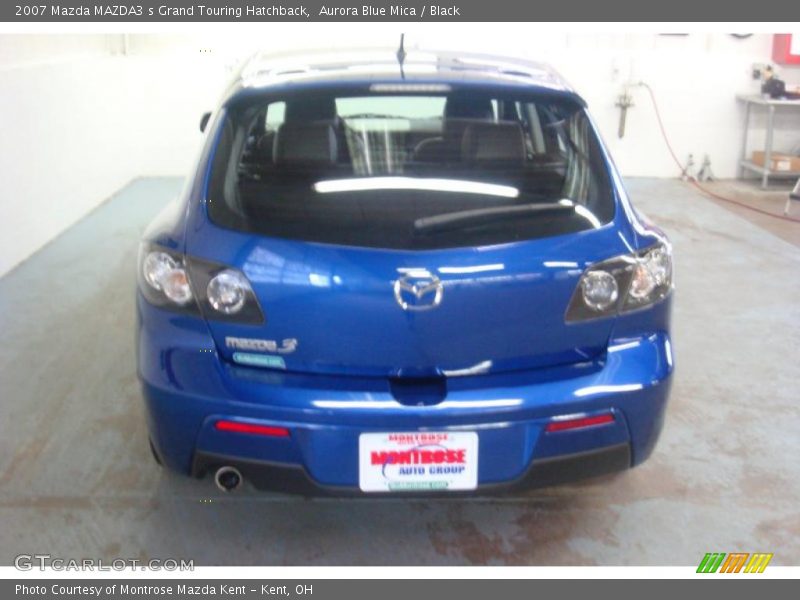 Aurora Blue Mica / Black 2007 Mazda MAZDA3 s Grand Touring Hatchback