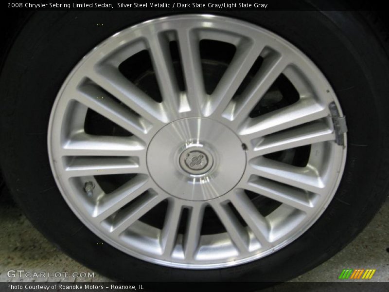 Silver Steel Metallic / Dark Slate Gray/Light Slate Gray 2008 Chrysler Sebring Limited Sedan