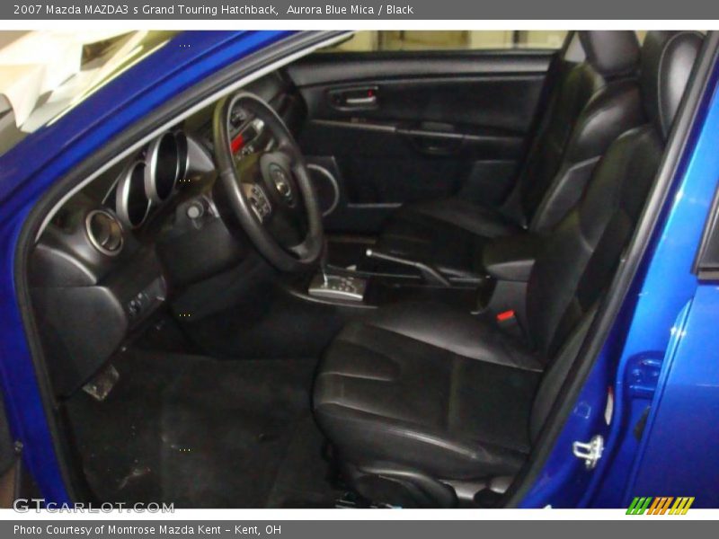 Aurora Blue Mica / Black 2007 Mazda MAZDA3 s Grand Touring Hatchback