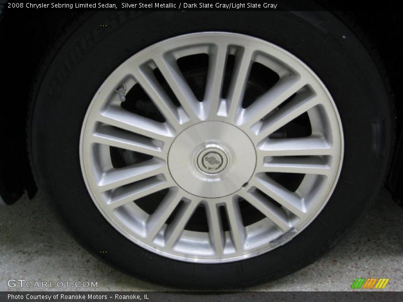Silver Steel Metallic / Dark Slate Gray/Light Slate Gray 2008 Chrysler Sebring Limited Sedan