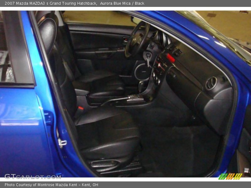 Aurora Blue Mica / Black 2007 Mazda MAZDA3 s Grand Touring Hatchback
