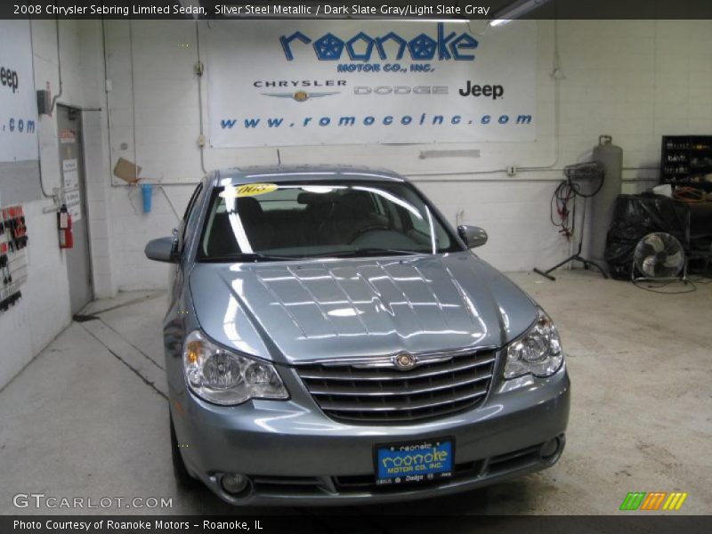Silver Steel Metallic / Dark Slate Gray/Light Slate Gray 2008 Chrysler Sebring Limited Sedan