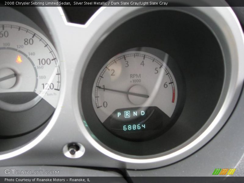 Silver Steel Metallic / Dark Slate Gray/Light Slate Gray 2008 Chrysler Sebring Limited Sedan