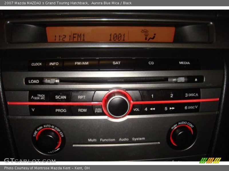 Aurora Blue Mica / Black 2007 Mazda MAZDA3 s Grand Touring Hatchback