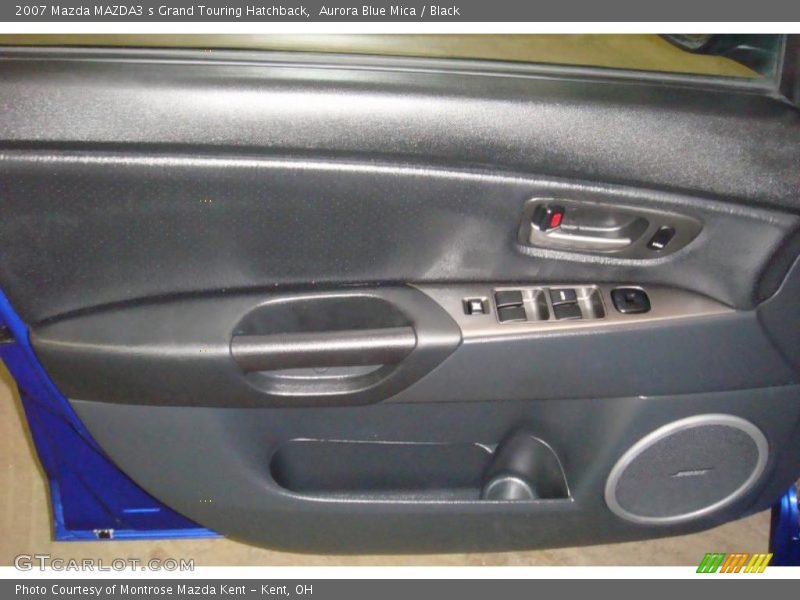 Aurora Blue Mica / Black 2007 Mazda MAZDA3 s Grand Touring Hatchback
