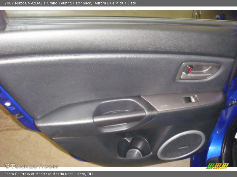 Aurora Blue Mica / Black 2007 Mazda MAZDA3 s Grand Touring Hatchback