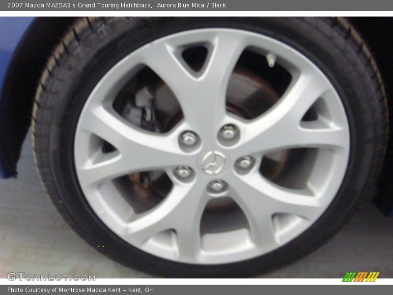 Aurora Blue Mica / Black 2007 Mazda MAZDA3 s Grand Touring Hatchback