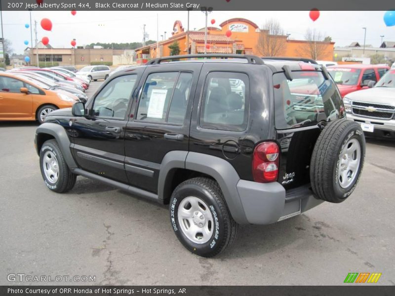 Black Clearcoat / Medium Slate Gray 2007 Jeep Liberty Sport 4x4