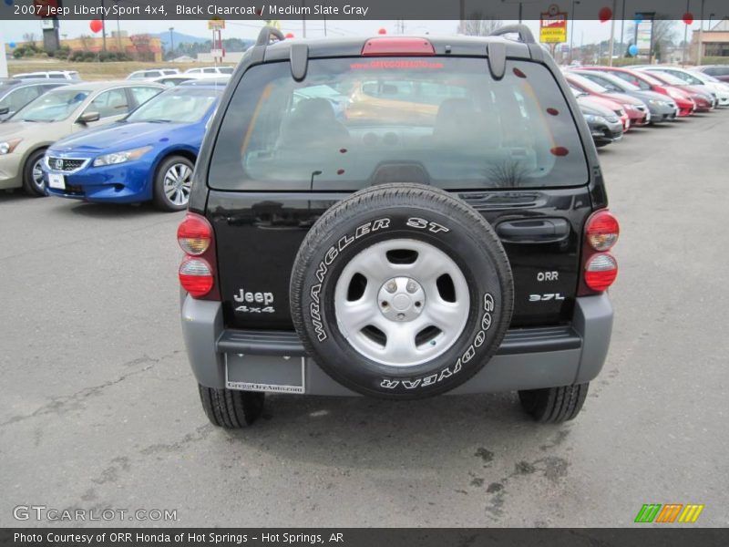 Black Clearcoat / Medium Slate Gray 2007 Jeep Liberty Sport 4x4