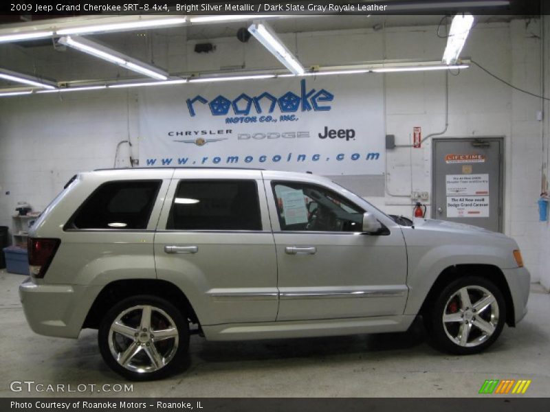 Bright Silver Metallic / Dark Slate Gray Royale Leather 2009 Jeep Grand Cherokee SRT-8 4x4