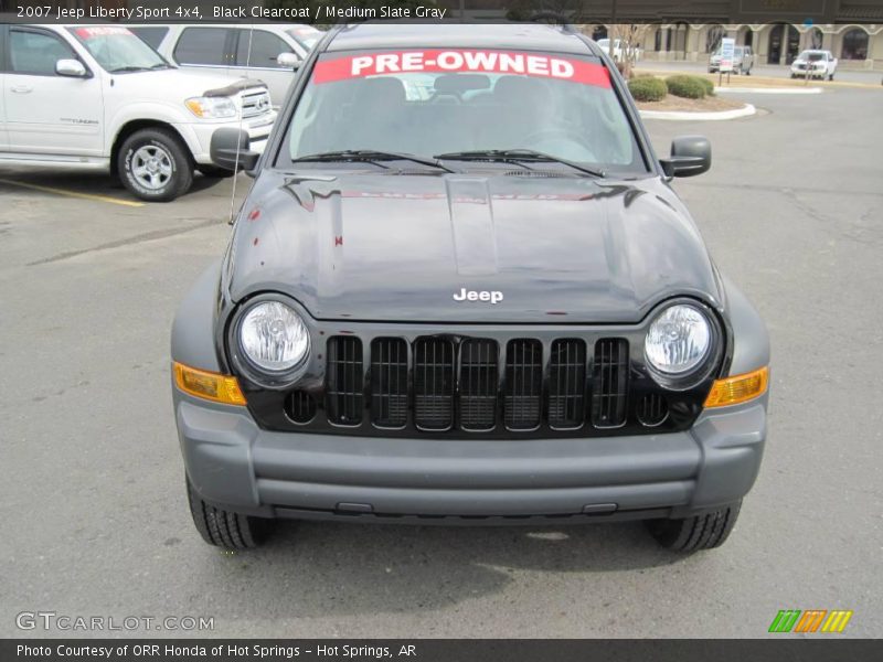 Black Clearcoat / Medium Slate Gray 2007 Jeep Liberty Sport 4x4