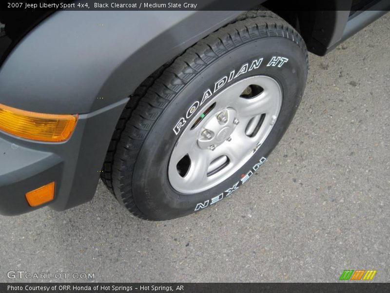 Black Clearcoat / Medium Slate Gray 2007 Jeep Liberty Sport 4x4