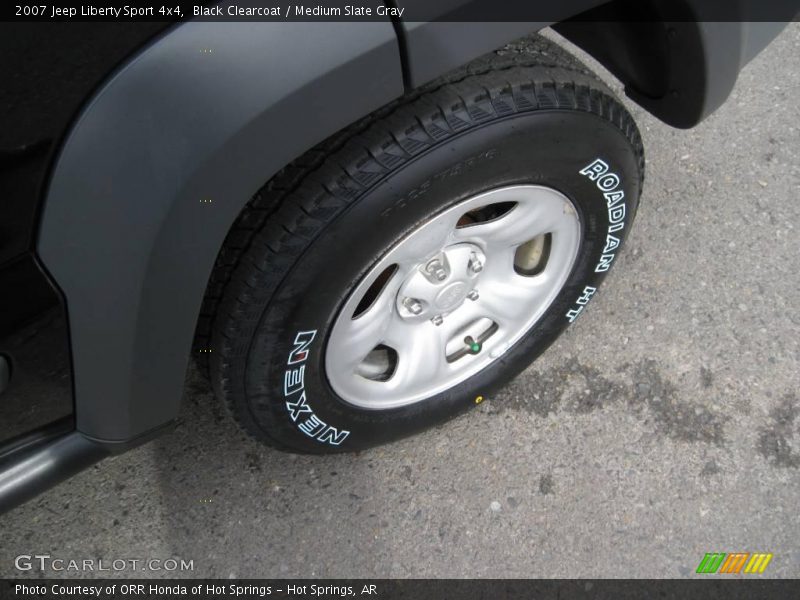Black Clearcoat / Medium Slate Gray 2007 Jeep Liberty Sport 4x4