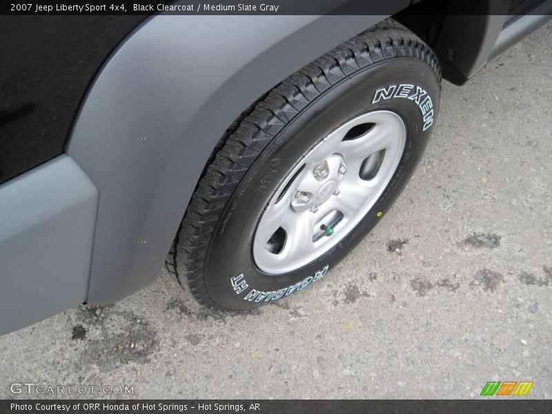 Black Clearcoat / Medium Slate Gray 2007 Jeep Liberty Sport 4x4