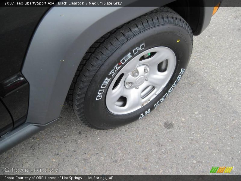 Black Clearcoat / Medium Slate Gray 2007 Jeep Liberty Sport 4x4