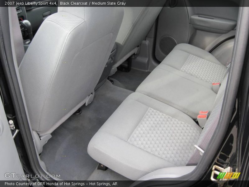 Black Clearcoat / Medium Slate Gray 2007 Jeep Liberty Sport 4x4
